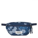 EASTPAK BUMBAG LARGE WASHED PRINT BLUE